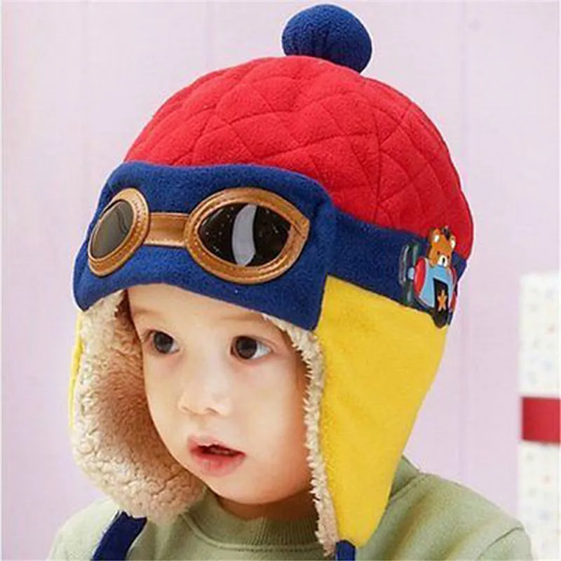Winter Baby Cute Toddlers Cool Boy Girl Kids Infant Pilot Aviator Warm Cap Hat Snow Playing | Детская одежда и обувь