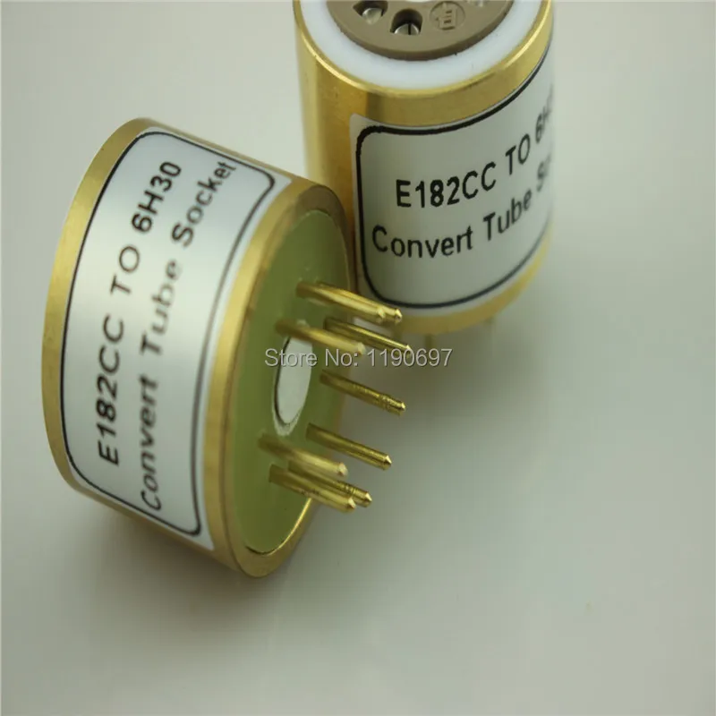 1 шт. E182CC (сверху) до 6H30 (снизу) 9Pin трубка DIY звуковая вакуумная адаптер розетка
