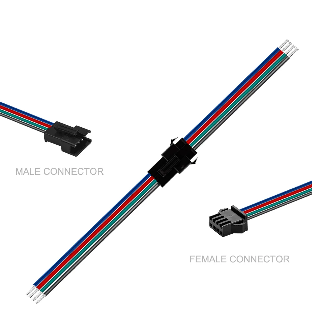 10 пар 2pin/3pin/4pin/5pin SM JST разъем штекер и гнездо для 5050/3528 WS2812B/WS2811/WS2813 RGB Светодиодная