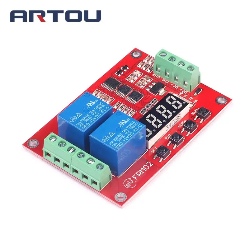 2 канала 5 в 12 В 24 Многофункциональный релейный модуль/задержка