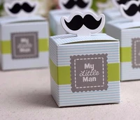5000pcs my little man cute mustache birthday boy baby shower favors boxes bags baby shower souvenirs wedding gifts for guests