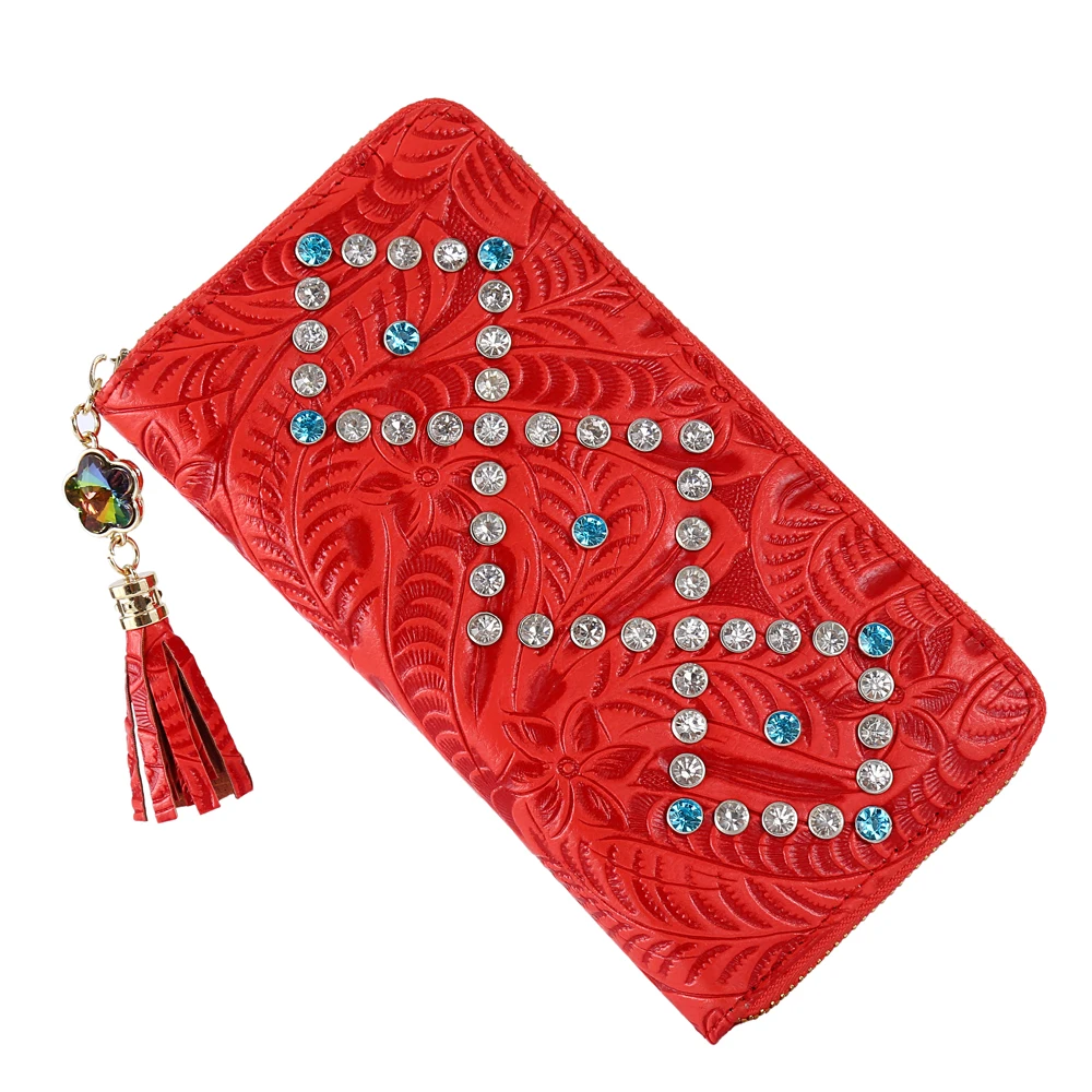 Модные женские кошельки из искусственной кожи с длинной кисточкой женский клатч