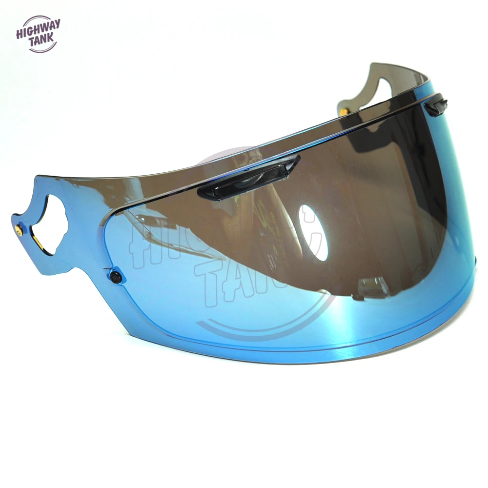 Чехол для мотоциклетного шлема на все лицо с золотым синим иридиевым дымом