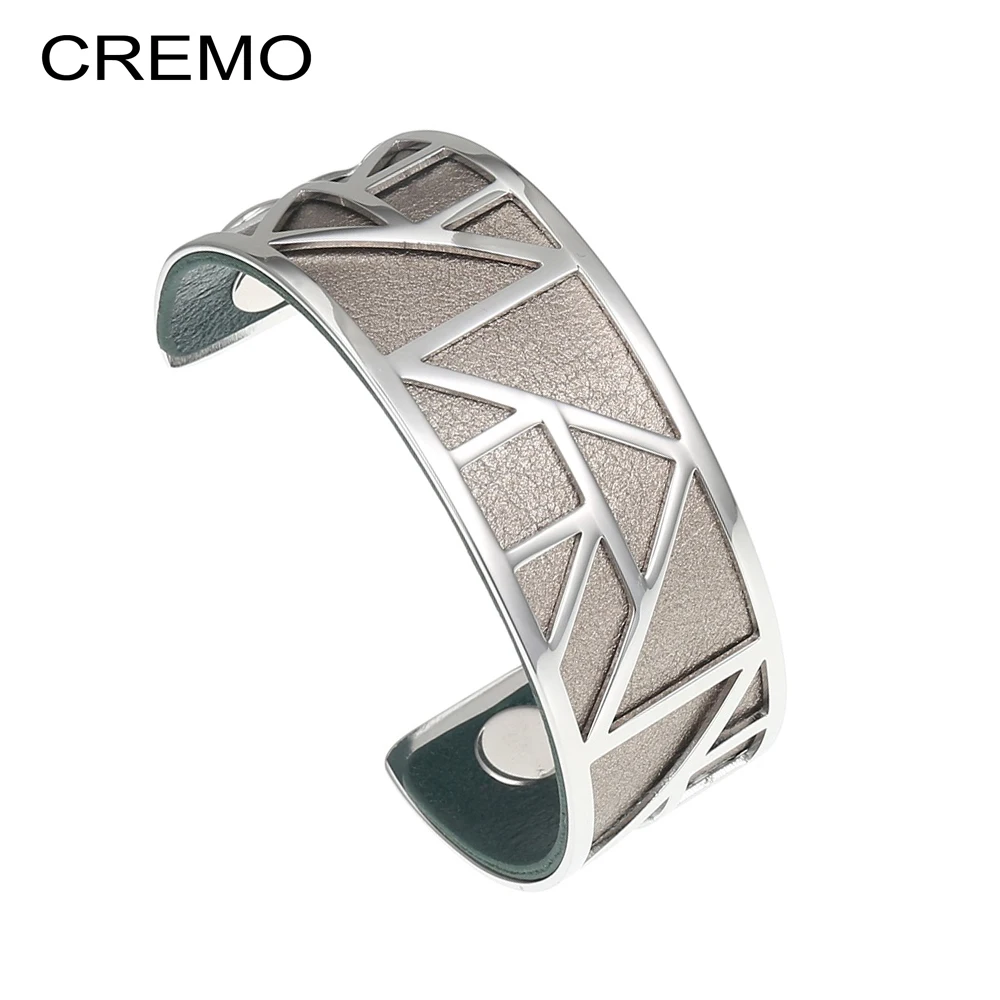 Браслеты и браслеты Cremo для женщин Серебряный женский браслет со сменной кожаной