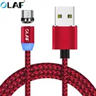 Магнитный кабель OLAF, магнитный кабель Micro USB в нейлоновой оплетке для Huawei, зарядный Дата-кабель для Xiaomi, Samsung, Android, планшетов