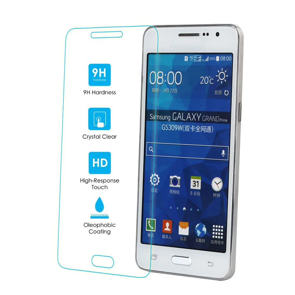 

Защитное стекло, закаленное стекло 9H для Samsung Galaxy Grand Prime G530F G530H G531H G531F G5308