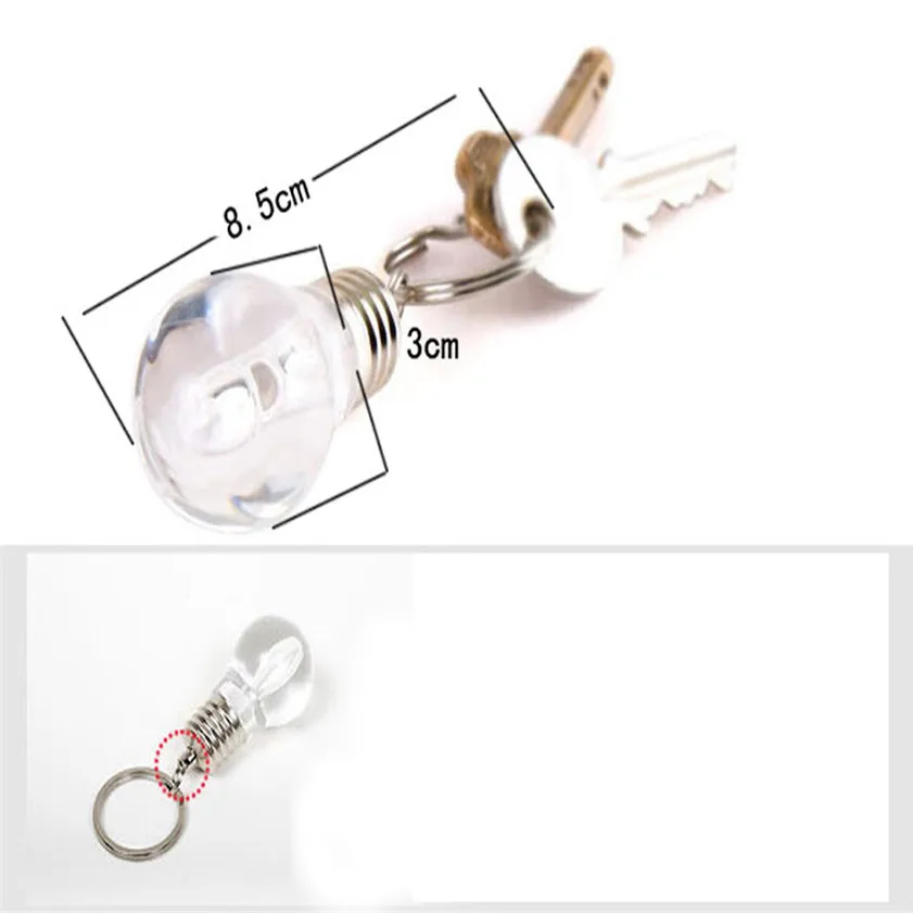 Новая симпатичная цепочка для ключей высокое качество 7 цветов светодиодная