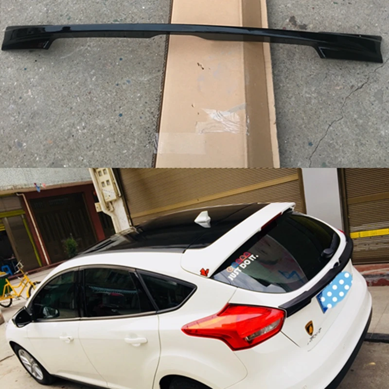 Для Ford Focus спойлер высокого качества ABS Материал заднее крыло черный Задний 2015