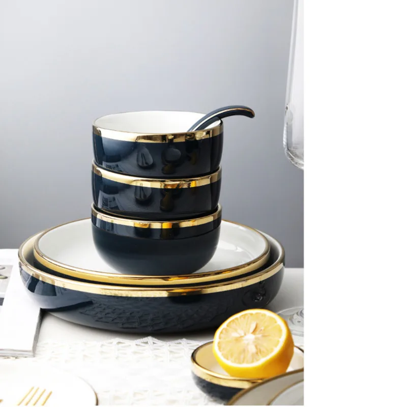 Европейский стиль Пномпень Керамическая пиала для риса посуда бытовая суповая