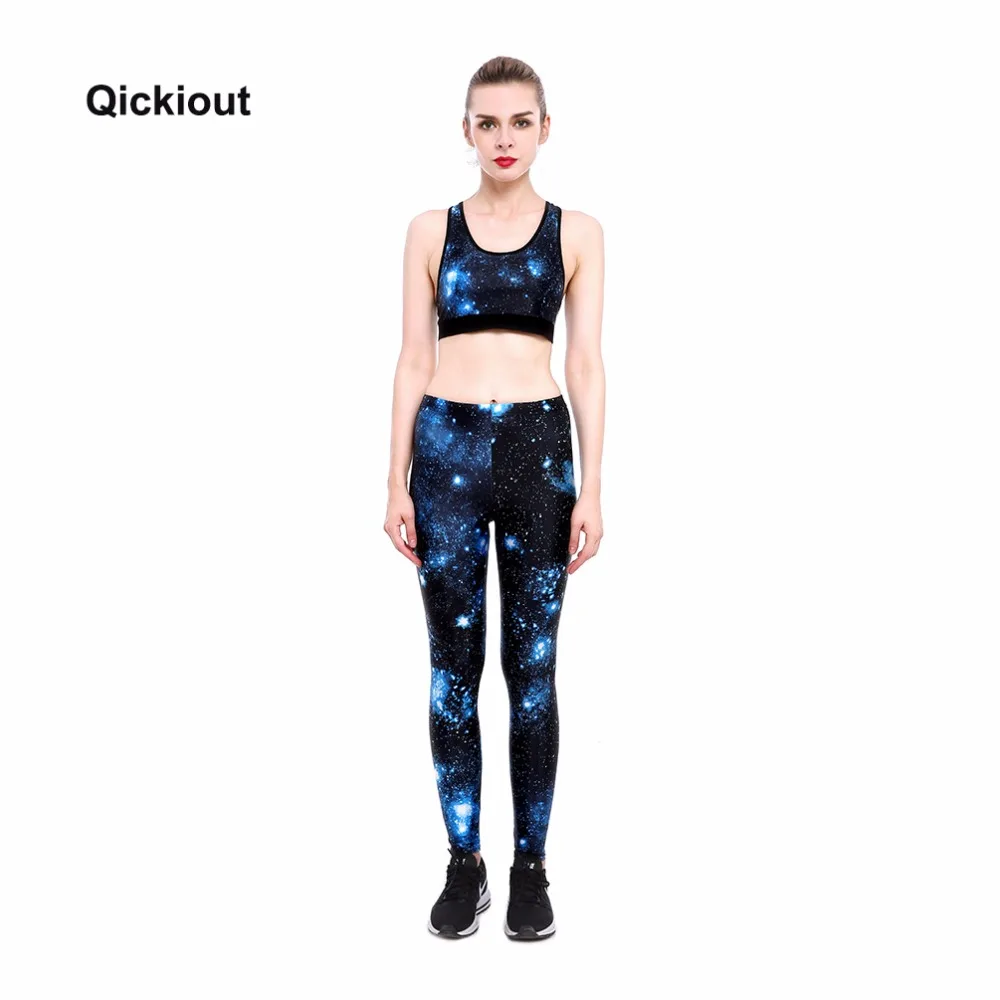 Комплект с бюстгальтером и леггинсами Qickitout быстросохнущие брюки для фитнеса