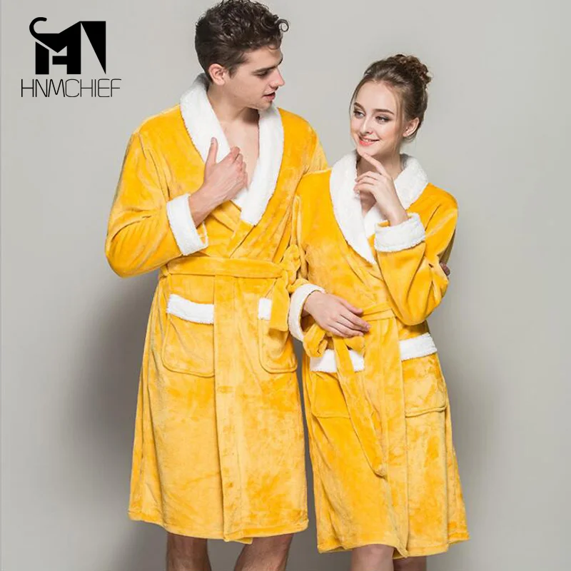 халат мужской 2017 пижама Темно-Коралловый Пеньюар Homme Мужская Твердые Длинным