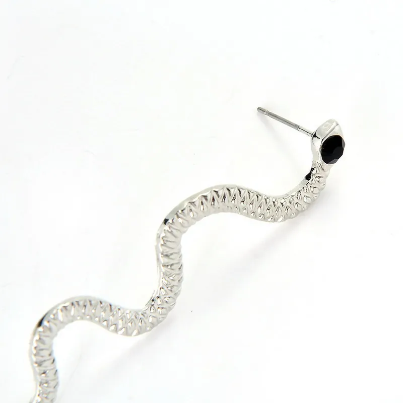 Fashion Exaggerated Long Serpentine Snake Tassel Stud Earrings Semi-Precious Stone Pendientes For Women Jewelry Bijoux Oorbellen | Украшения