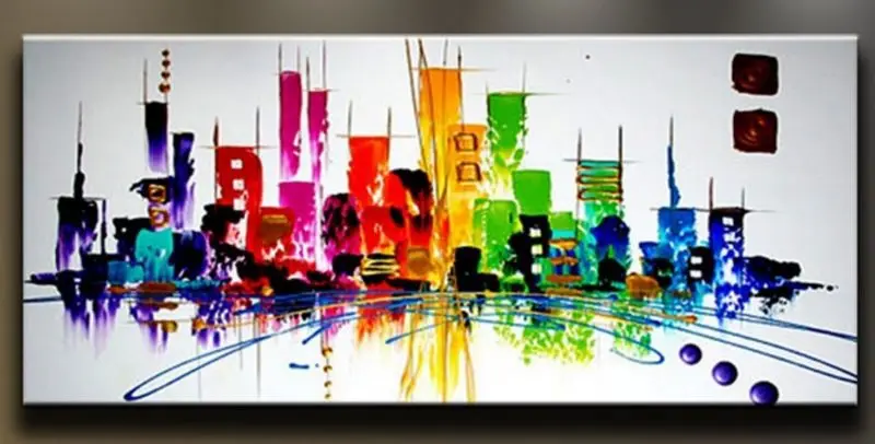 

Details about Modern Abstract hand-painted Art Oil Painting Wall Decor canvas NO frame