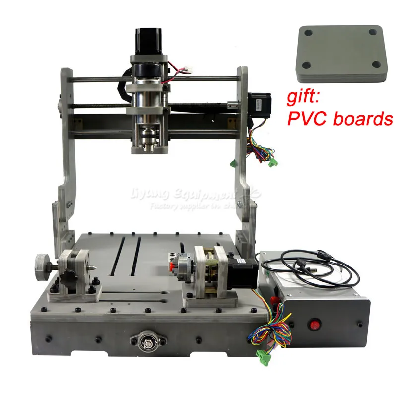 Мини DIY CNC 3040 3 оси 4 фрезерный станок с ЧПУ для резки дерева металла камня pvb