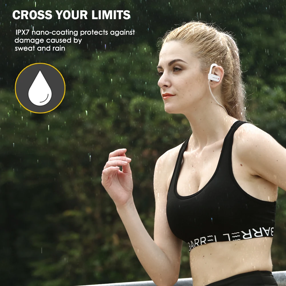 Bluetooth наушники HBUDS 4 1 Беспроводные спортивные водонепроницаемые IPX7 более