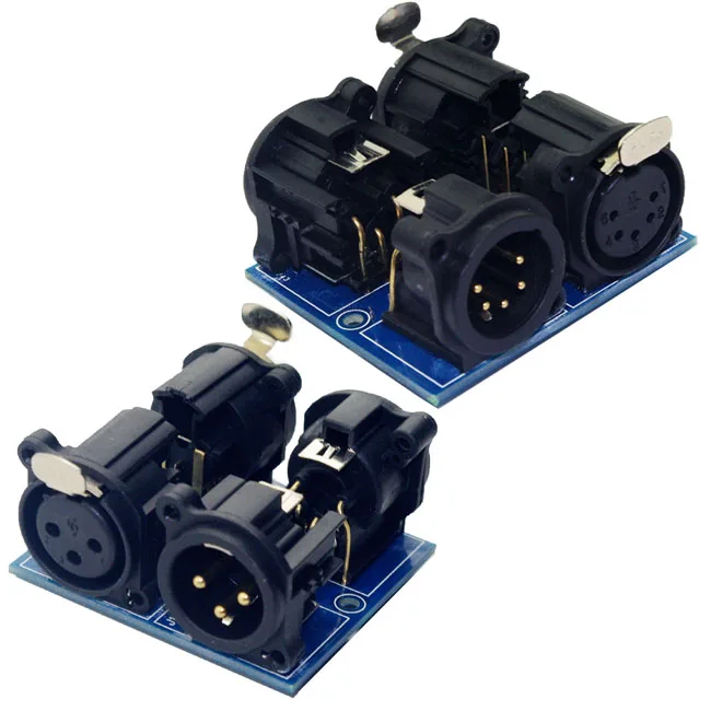 Лучшая цена 1 шт. XLR5-XLR3 подключения к DMX512 Реле Переключатель RGB LED контроллер