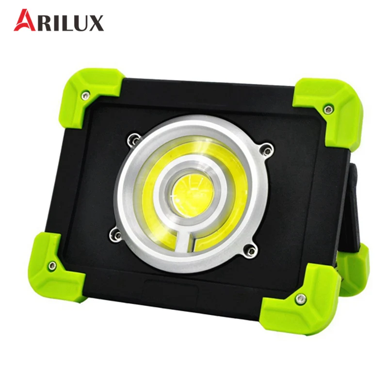 ARILUX 20 Вт Портативный походный фонарь 22 светодиодный s 1500LM светодиодный COB Рабочий фонарь USB Перезаряжаемый 6000 мАч водонепроницаемый прожектор для наружного использования