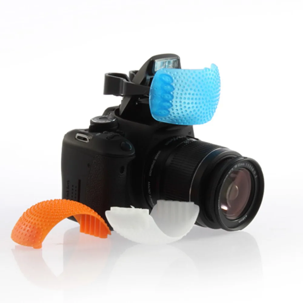 Новый 3 вида цветов всплывающий рассеиватель для вспышки чехол dslr-вспышки