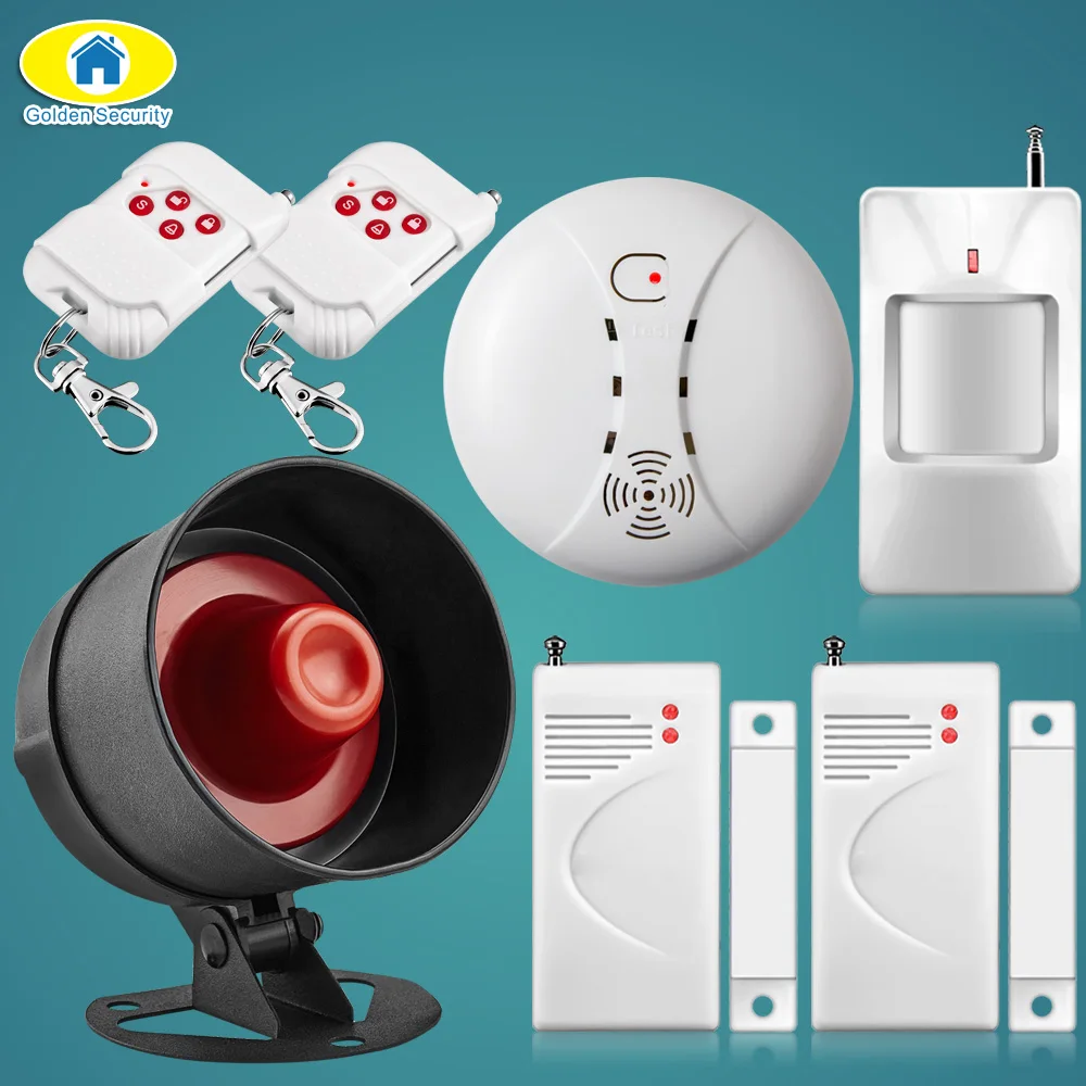 DIY 110dB громкая сирена охранной сигнализации Системы Kit Беспроводной дома детектор