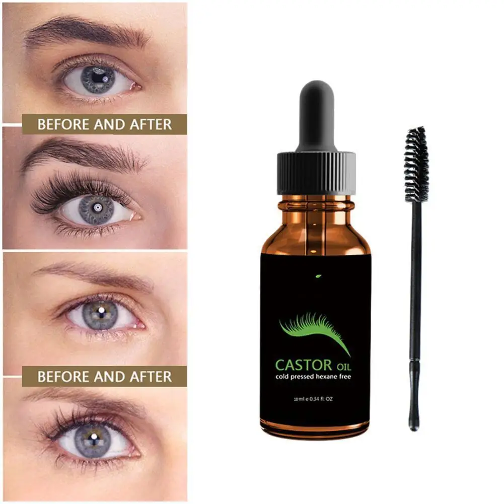 

Organic Castor Oil for Eyelash Eyebrow Growth Enhancer Vitamins Nourishing Oil