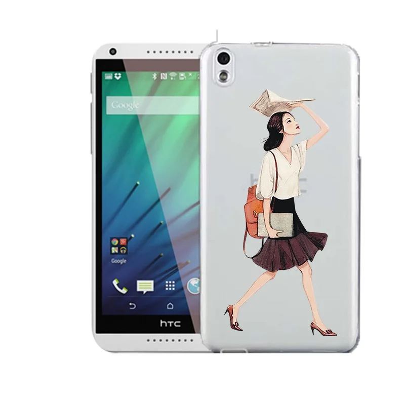 Qmswei ТПУ прозрачный чехол для телефона htc M8 Мягкие силиконовые красочные людей