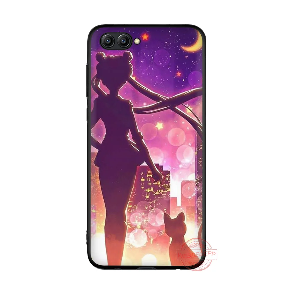 WEBBEDEPP Sailor moon girl TPU Phone Case for Honor 6A 7A 2GB/3GB Pro 7C 7X 8X 8C 9 10 Note10 8 Lite |