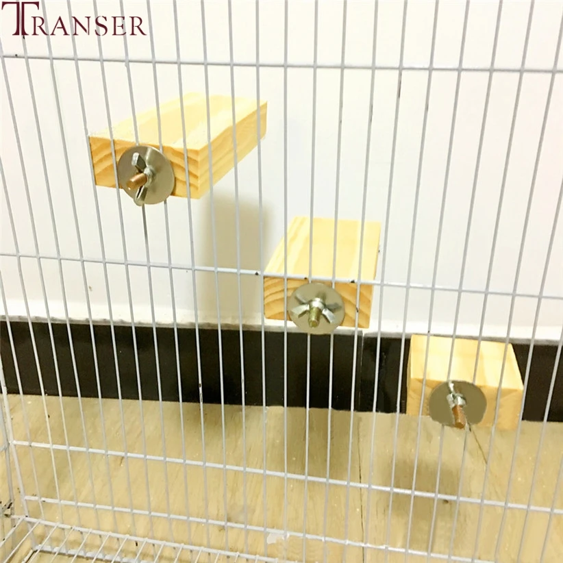 Пружинная доска для питомцев Transer деревянная подставка птичьей клетки домашних