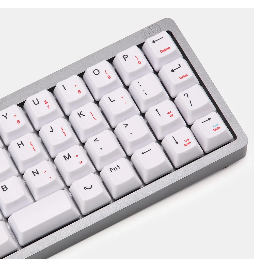 NIU40 белый краситель субкровать OEM профиль колпачки для 40% макета cherry mx