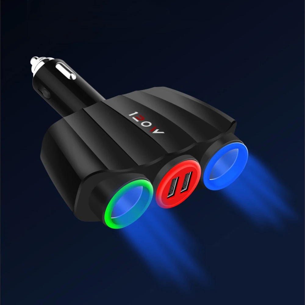 Многофункциональный USB автомобильное беспроводное зарядное устройство 3.1A автомобильный прикуриватель разветвитель розетка светодиодный автомобильный адаптер зарядное устройство автомобильные аксессуары