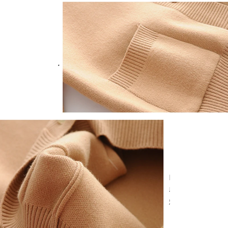 Women Sweater Cardigan 2018 Spring New V-neck Long-Sleeve Knitwear Short Loose Pure Color Single-breasted Coat 117 |