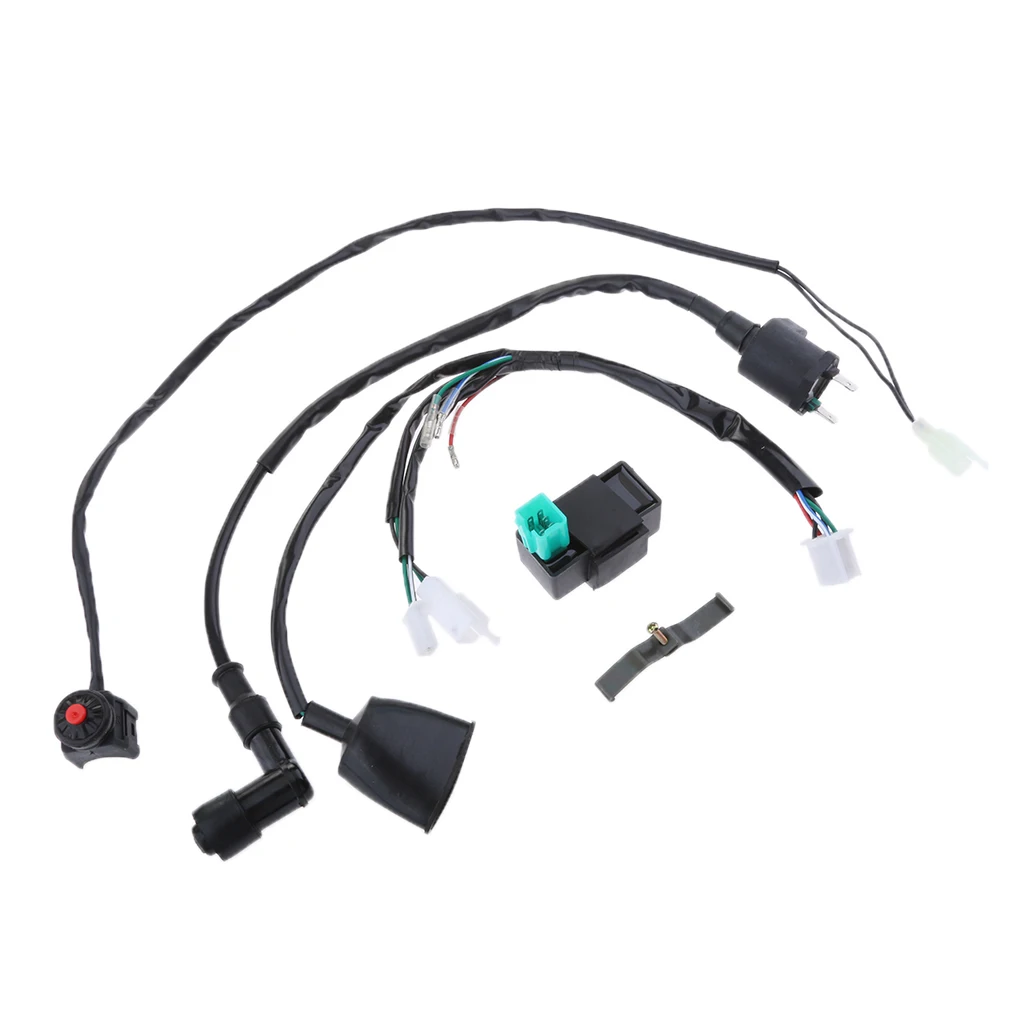 Жгут жгута проводов Kill Switch катушка зажигания 5 Pin CDI для 110cc 125cc 140cc Pit Dirt Bike| |