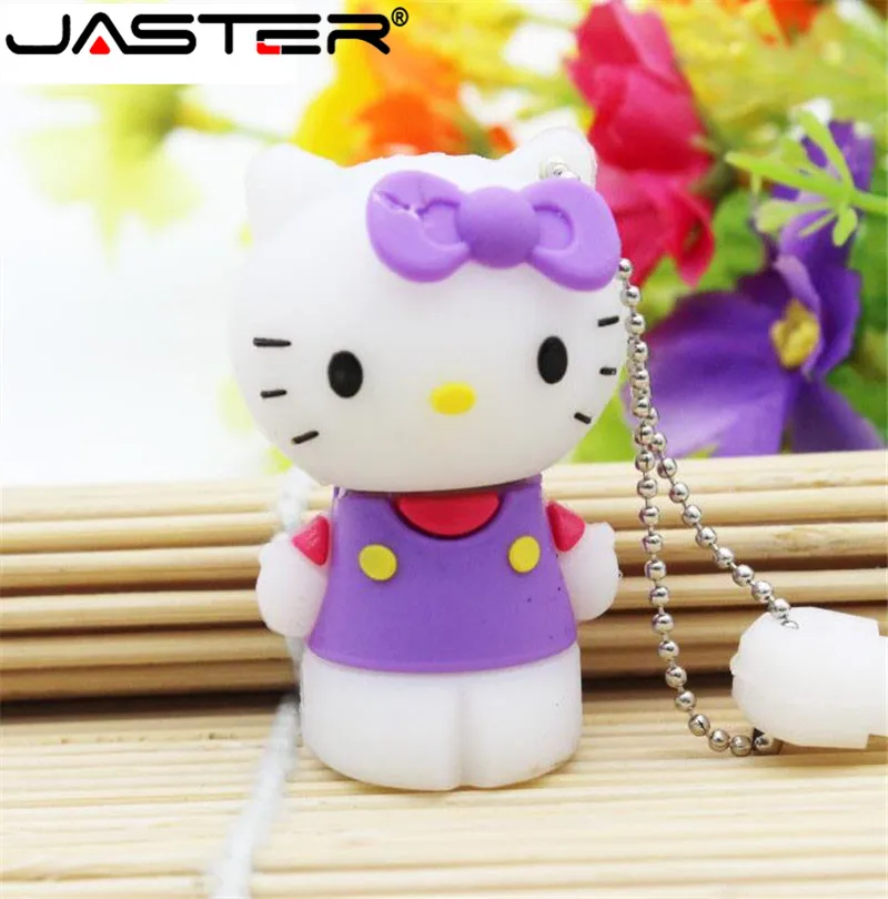 JASTER hello kitty, Usb флеш-накопитель, милые флешки, 64 ГБ, 32 ГБ, флеш-накопитель, 4 ГБ, 8 ГБ, 16 ГБ, мультфильм, U диск, флеш-карта, горячая Распродажа, карта памяти