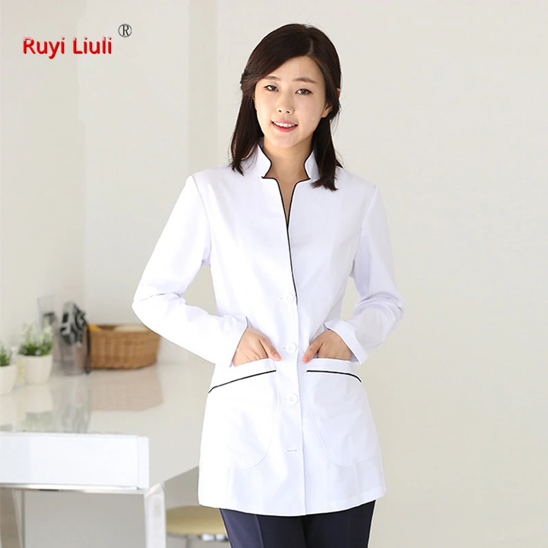 Корейский пластический Хирургический медицинский белый костюм для медсестры