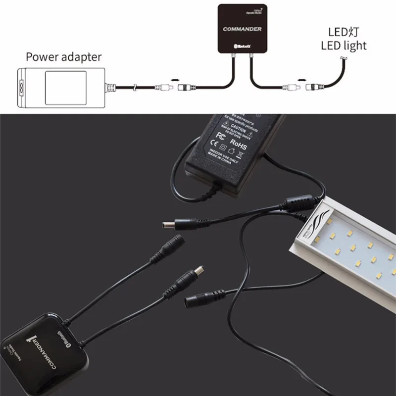 Chihiros Commander 1 Commander 4 Bluetooth приложение управление Светодиодный светильник диммер Управление Лер модулятор для аквариума