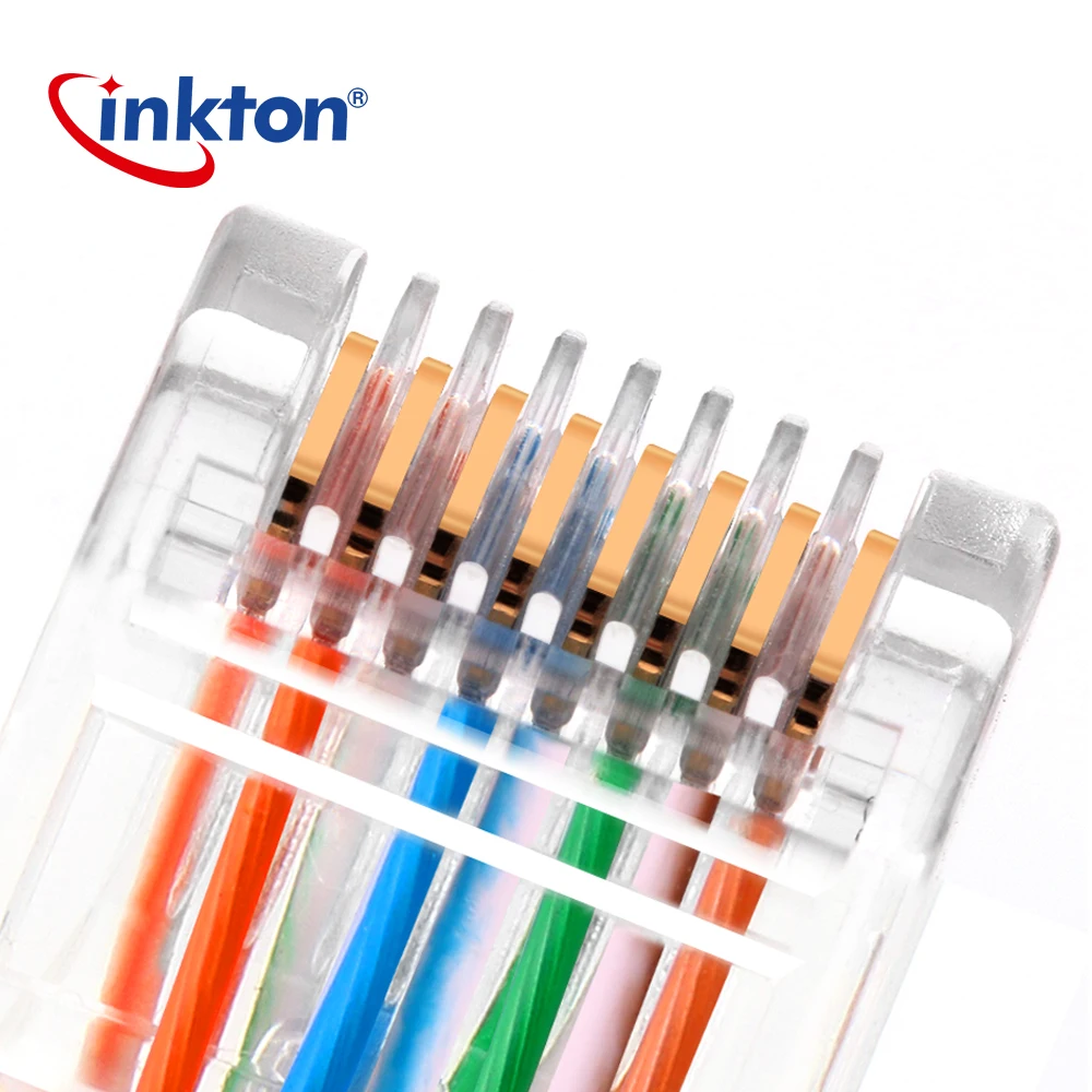 Inkton Rj45 Cat5e UTP патч-корд 8 ядер Lan патч-кабель ПВХ Куртка для компьютера роутера