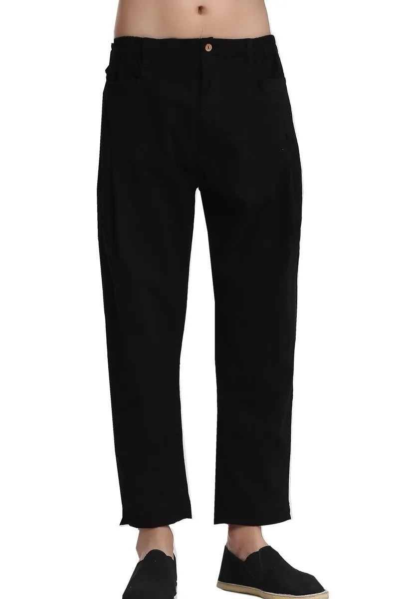 Шанхайская история традиционная китайская одежда мужские льняные штаны для