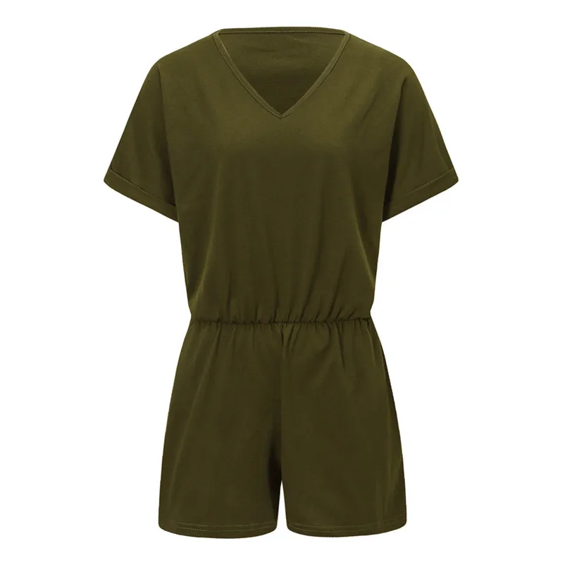 Женские комбинезоны с коротким рукавом боди разрезом и открытыми плечами