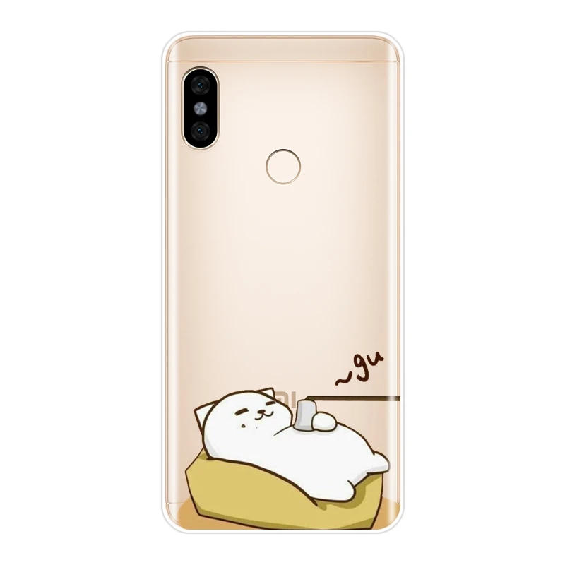 Задняя крышка с изображением кота для Xiaomi Redmi S2 4A 5A 6A 5 Plus Pocophone F1 Note 4 4X 6 Pro Prime мягкий