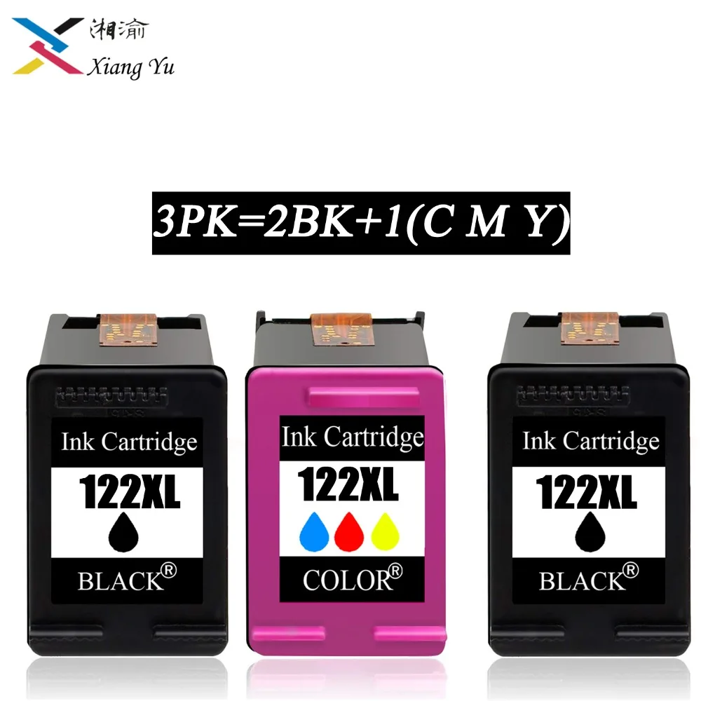 3PK 122XL заправленный картридж Замена для HP 122 Deskjet 1000 1050 2000 2050s 3000 3050A 3052A 3054 1010 1510