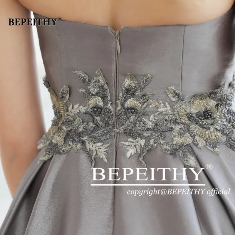 BEPEITHY 2021 милое платье De Soiree длинное вечернее с кружевом и бисером на талии для