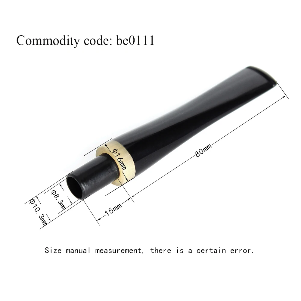 

MUXIANG Smoking Toabcco Pipe Straight Mouthpiece & 9mm Filter Acrylic Tobacco Pipe Mouthpiece for Smoking Pipes be0111 fd0020-1
