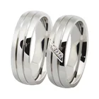 Металлические Классические кольца Anillos для мужчин, мужские кольца 6 мм и кольца 4 мм из стали для свадьбы для мужчин и женщин, хит продаж 2019
