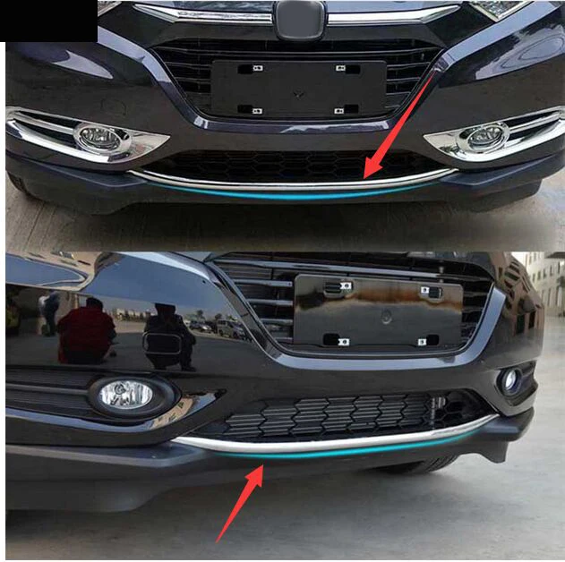 

Накладка на передний капот, Нижний Бампер, для Honda HR-V / VEZEL 2014, 2015, 2016