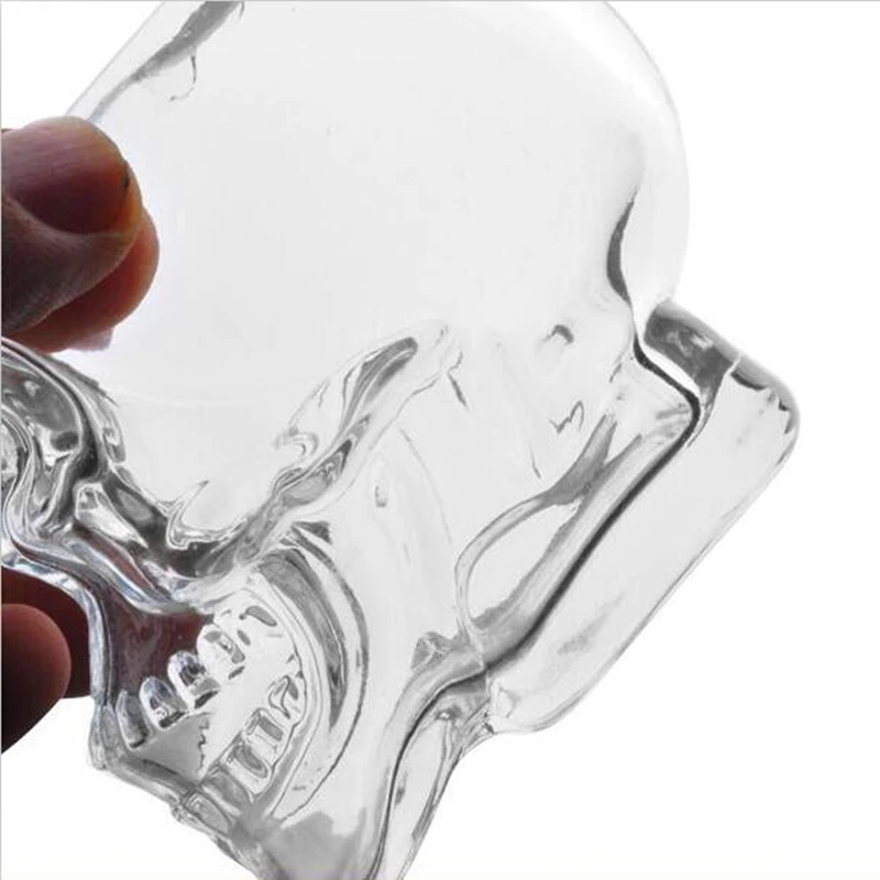 Magic Transparent Glass Skull Mugs for Vodka Wine Beer milk Bar Mug Coffee Cups home party gift you friend 1 piece | Дом и сад