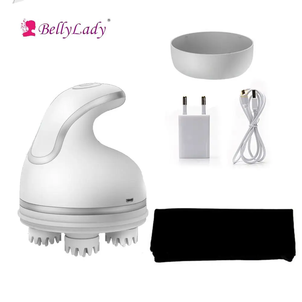 BellyLady 3D головы массажные коготки электрический массажер USB с зарядкой