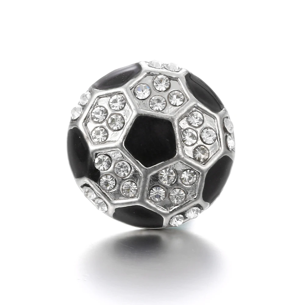 10pcs/lot 8 colour Hot sale new style Football Metal Snap fit 18mm buttons Bracelet fjewelry KZ105 | Украшения и аксессуары