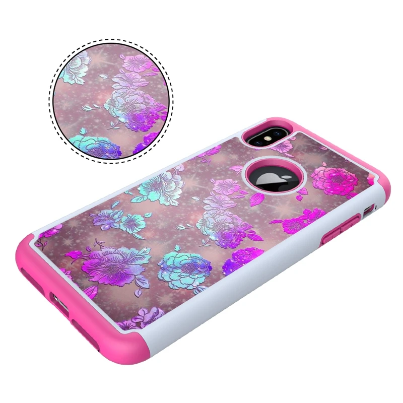 Для Iphone XS MAX XR X 8 7 6 Ipod Touch 5 ударопрочный Жесткий ПК + ТПУ чехол Защитный Тоторо сова