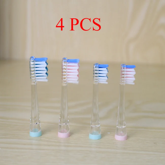4 PCS SEAGO 4 шт./компл. Электрический Зубная щётка головки электрическая зубная щетка запасная щетка для SG977 sg513 с мягкой щетиной 4 цвета - Цвет: 4 PCS