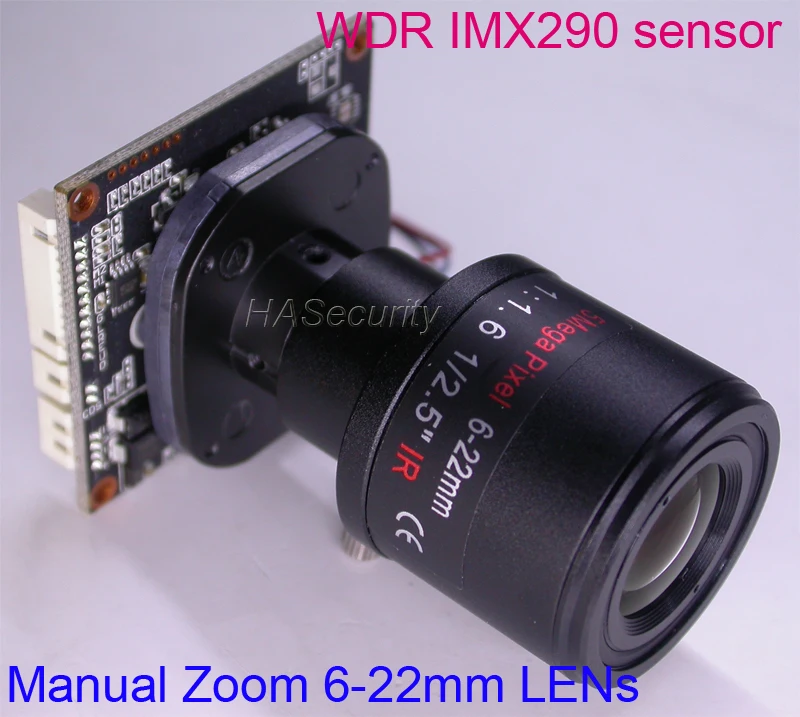 WDR ручной зум 6-22 мм объектив 1080 P/AHD/TVI/CVI/CVBS 1/2. 8 &quotSony Exmor starvis imx290 CMOS nvp2450 модуль