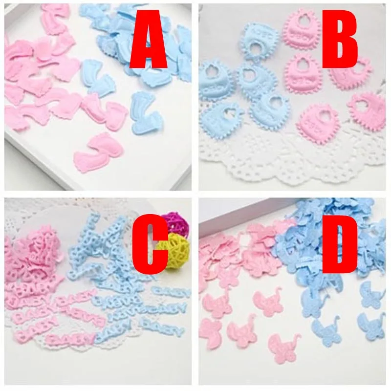 200 шт. Детские конфетти в форме ножек|Флажки вымпелы и конфетти| |